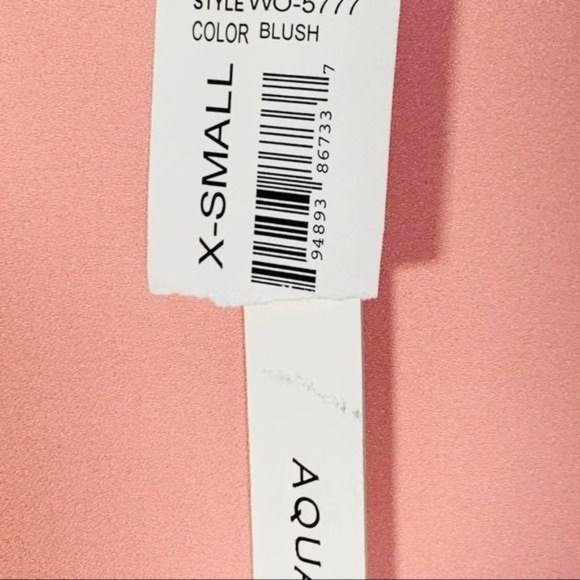 Aqua Casual Dress Crepe Shift - Blush NWT XS Womens - Picture 8 of 8